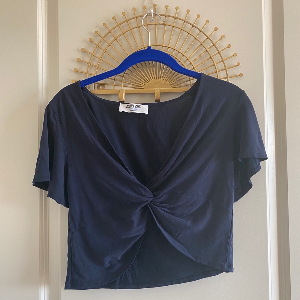 Dark Blue Twist Tee